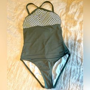 One Piece Cross-Front Swimsuit